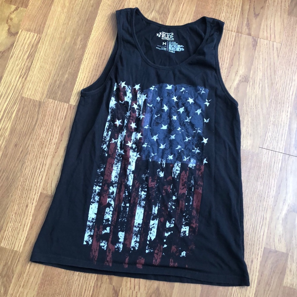 USA Distressed Vintage America Tank